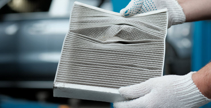 Jaguar Damaged Cabin Air Filter